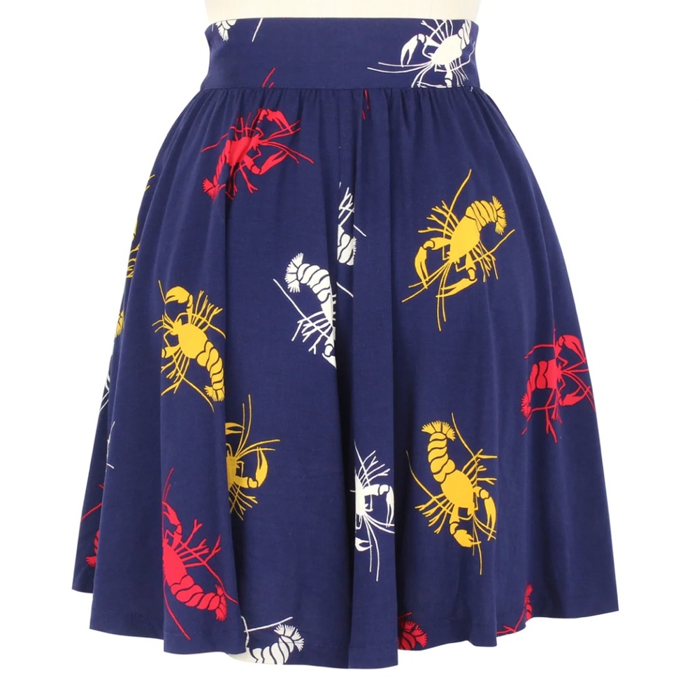 NWT Trashy Diva Crawfish High Waisted Shorts, size 20, Novelty Print